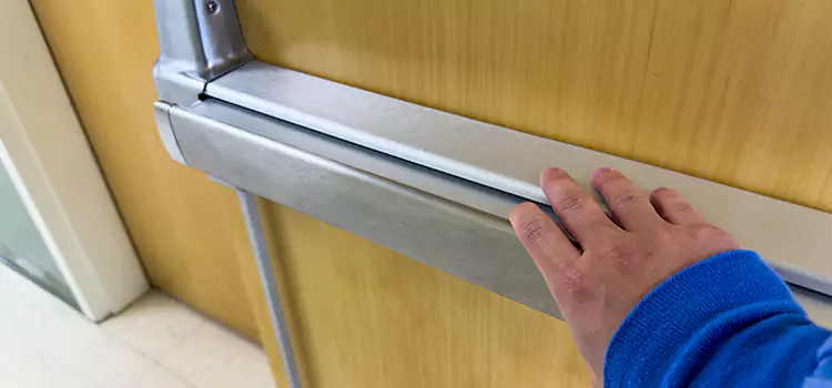 Installing a Push Bar on a Door Davis